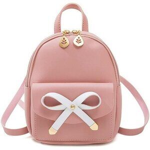 New Women Small Backpack Purse, Lightweight Crossbody Wallet Bag - Pink 9